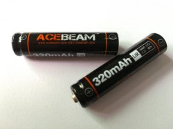 ACEBEAM 10440 320mAh 可充鋰電池 ● 凸頭 ● 33