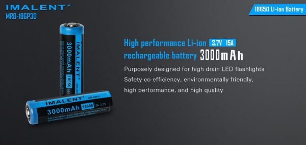 IMALENT MRB-186P30 18650 3000mAh 可充鋰電池 ● 15A