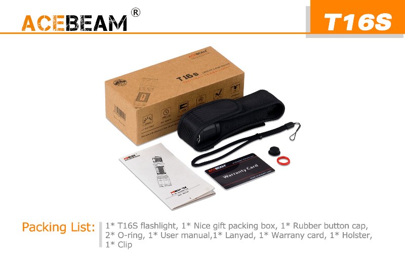 1000 流明 ● ACEBEAM T16S 中白 電筒 ● XP-L HI 1000 流明 ● ACEBEAM T16S 中白 電筒 ● XP-L HI