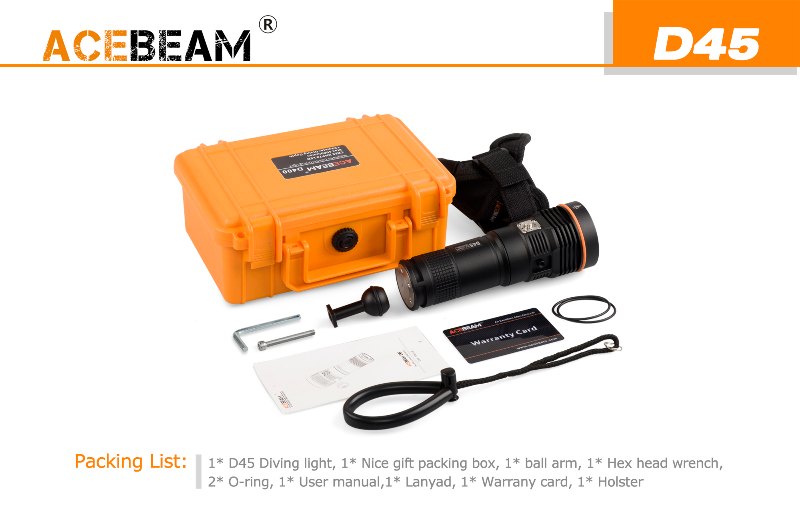 5200 流明 ● Acebeam D46 潛水 電筒 ● XHP70 5200 流明 ● Acebeam D46 潛水 電筒 ● XHP70