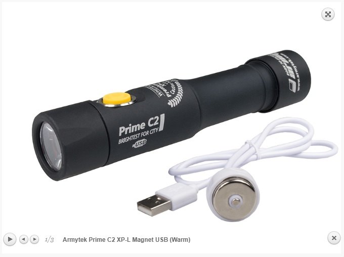 1160 流明 ● ARMYTEK Prime C2 Magnet USB 直充 中白 電筒 ● XP-L ● 424