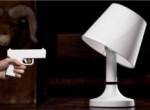 The pistol switch seat table lamp