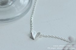 Handmade in Korea - Tiny Folded Heart Necklace (NL-VN-315009)