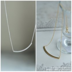 Handmade in Korea - Curved Bar Necklace (NL-VN-315011)