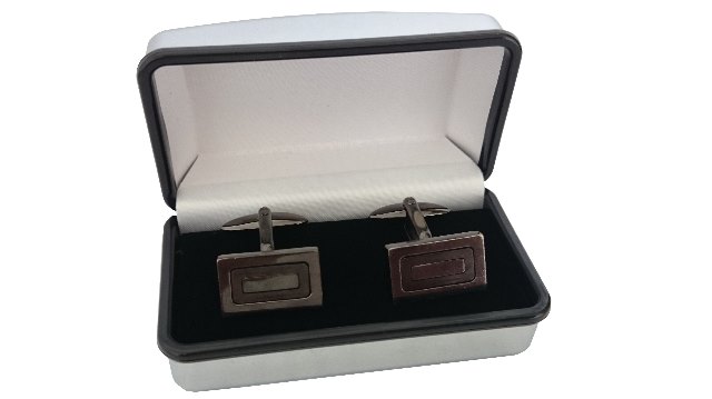Chrome plating cufflink box Chrome plating cufflink box
