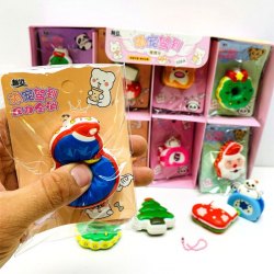 X166-卡通聖誕減壓膠 ($5 / 1個)