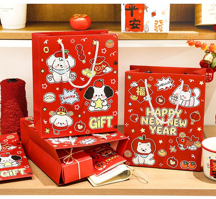 CN001-新年卡通紙袋 ($3.6 / 1個)