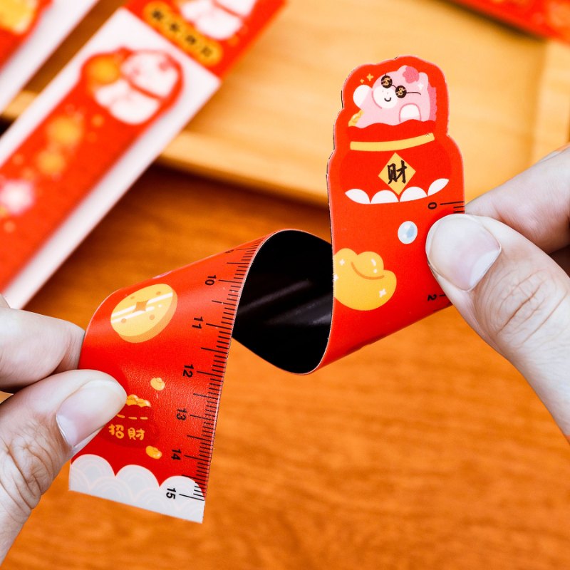 CN012-新年小馬書簽尺 ($3 / 1把)