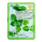 韓國 Foodaholic - 綠茶舒緩面膜 Green Tea Mask Sheet 每盒10片 (FH-20610)