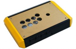 Fightstick Cases / Enclosures - EXC Small ABS fightstick case TE Yellow 14.57 inches x 9.45 inches x 2.48 inches  Weight 4.63 lb