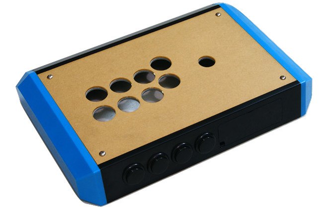 Fightstick Cases / Enclosures - EXC Small ABS fightstick case TE Blue 14.57 inches x 9.45 inches x 2.48 inches Weight 4.63 lb