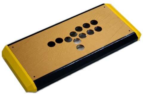 Fightstick Cases / Enclosures - Long ABS hitbox style/stickless fightstick case Yellow 20.47 inches x 9.45 x 2.48 Weight 6.8