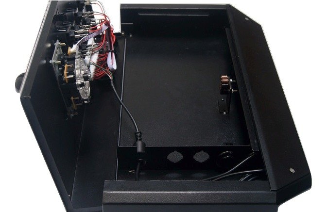 Fightstick - EXC Samurai Metallic Sanwa Denshi TE layouts Iori PS4 PS3 PC Dimension: 18.90 inches x 10.24 inches x 2.48 inches W Fightstick - EXC Samurai Metallic Sanwa Denshi TE layouts Iori PS4 PS3 PC Dimension: 18.90 inches x 10.24 inches x 2.48 inches W