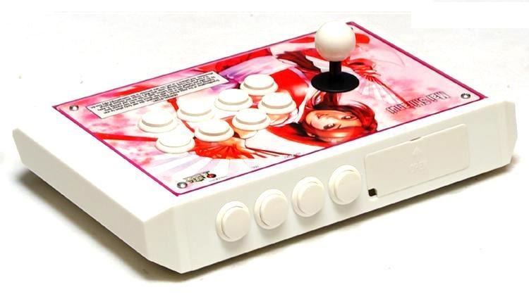 Fightstick - EXC Sanwa Denshi Small ABS TE layouts PS4 PS3 PC Mai Shiranui White 14.57 inches x 9.45 inches x 2.48 inches Weight Fightstick - EXC Sanwa Denshi Small ABS TE layouts PS4 PS3 PC Mai Shiranui White 14.57 inches x 9.45 inches x 2.48 inches Weight