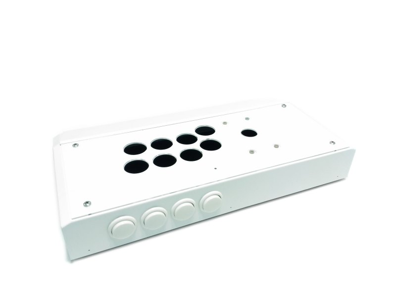 Fightstick Cases / Enclosures - Lyra Metallic White fightstick case Dimension: 15.70 inches x 8.66 inches x 2.48 inches Fightstick Cases / Enclosures - Lyra Metallic White fightstick case Dimension: 15.70 inches x 8.66 inches x 2.48 inches
