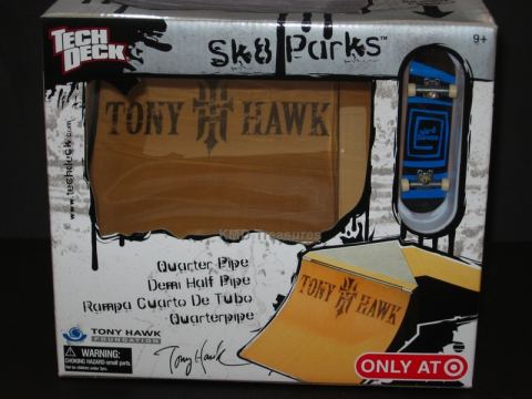 Tech Deck Sk8 Parks Quarter Pipe Tony Hawk