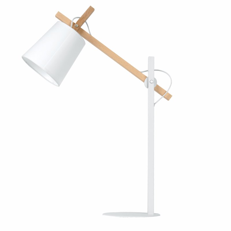 Leitmotiv Table Lamp Orbit Wood White Fabric Shade Leitmotiv Table Lamp Sheer Metal White Fabric Shade