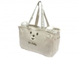 Linen Bear Large Bag