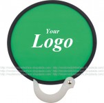 Nylon Round Collapsible Foldable Fan Promotional Gift Customized Logo