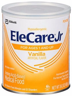 美國雅培 EleCare Jr 嬰兒低敏奶粉2段(香草味) 400g