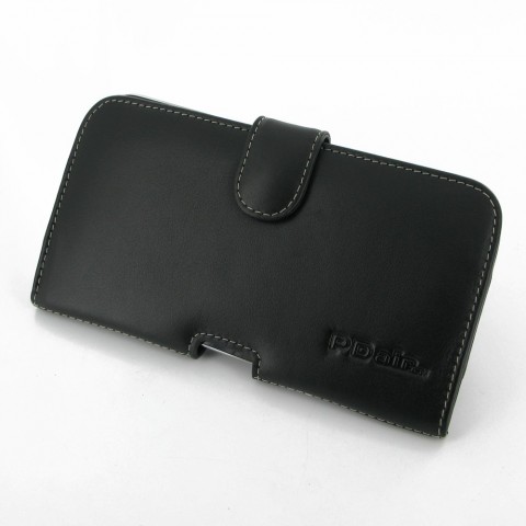 PDair Samsung Galaxy Mega 6.3 GT-i9200 Leather case 手機真皮皮套 - 橫開腰掛式