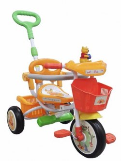 DISNEY Winnie the Pooh推控前圍三輪車