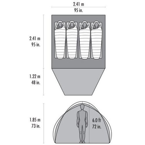 MSR Habitude 4 241x241x185cm 5.72kg (租借) MSR Habitude 4 241x241x185cm 5.72kg (租借)