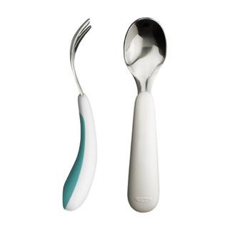 OXO TOT Fork & Spoon Set - Green
