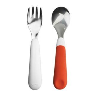 OXO TOT Fork & Spoon Set - Pink