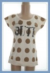 Dots Tee (white with brown dots)