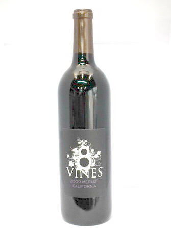 美國進口著名8 VINES (8號) – 2009 MERLOT 梅洛