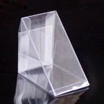 可摺疊三角形透明盒 Collapsible Triangular Clear Box