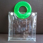 透明塑膠手提袋連鈕扣 PVC Clear Tote Bag with Button