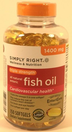 美國原裝Simply Right fish oil 魚油1400mg - 15 0 粒裝