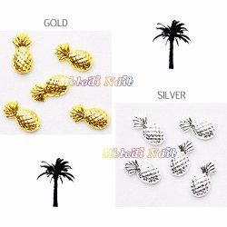 2pcs Shiny Pineapplel Nail Decor