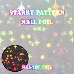 Iridescent Starry Nail Foil Sticker NF-026