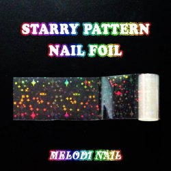 Iridescent Starry Nail Foil Sticker NF-026