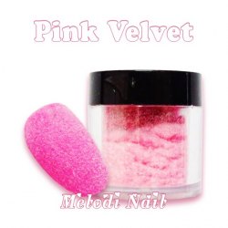 Pink Velvet Manicure Nail Art