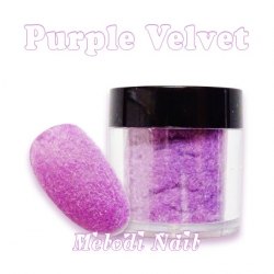 Purple Velvet Manicure Nail Art