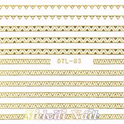 Native Pattern Nail Sticker (E)