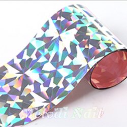 Silver Fragment Nail Foil NF-004
