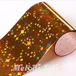 Golden Starry Nail Foil NF-013