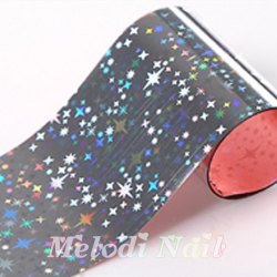 Silver Starry Nail Foil NF-014
