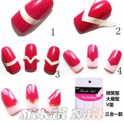 French Nail 3 in 1 DIY Sticker