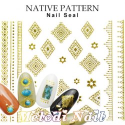 Bohemian Native Pattern Nail Sticker (A)