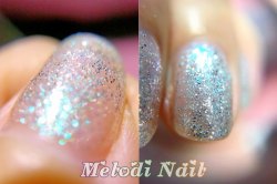 Hana - Mixed Silver Blue Glitter Gel Polish