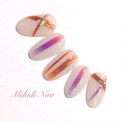 Gradational Stripe Nail Sticker