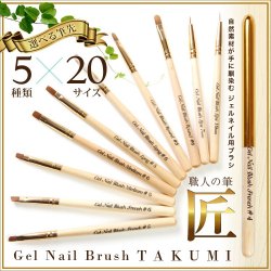 Takumi Gel Nail Brush With Cap