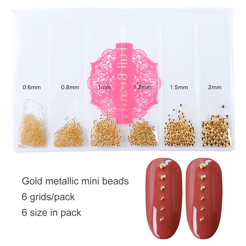 Mini Beads/ Round Metal Stud