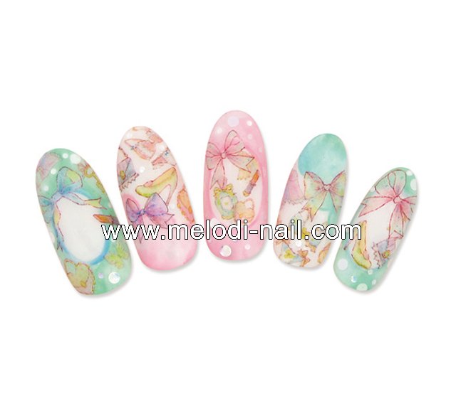 Girl Dream World Water Decal Nail Sticker HN012